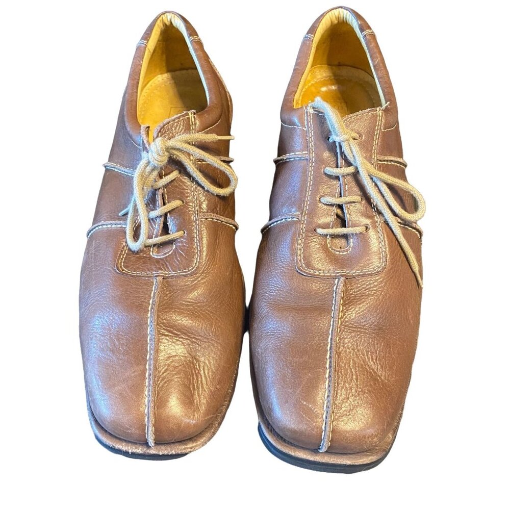 Sandro Men's Brown Leather Comfort Oxford Shoes Size 11D